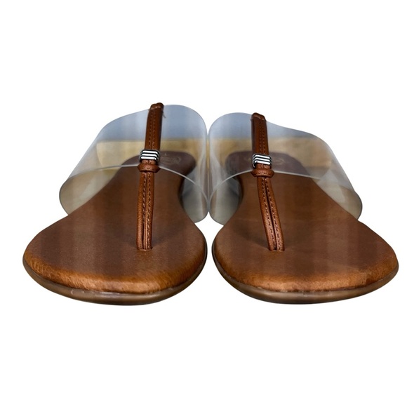 Andre Assous Nice Clear Slip On Leather Sandal NWT Size 9 - Picture 4 of 13